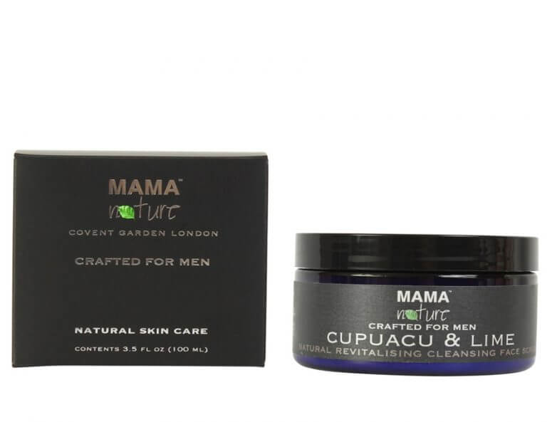 Men’s Cupuacu & Lime Natural Revitalising Cleansing Face Scrub